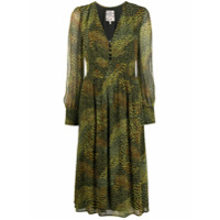 Baum Und Pferdgarten Vestido midi com estampa abstrata - Verde