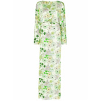Bernadette Vestido Elizabeth com cinto e estampa floral - Verde