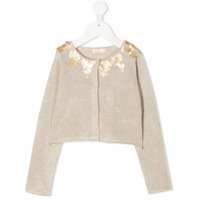Billieblush Cardigan mangas longas com paetês - Neutro