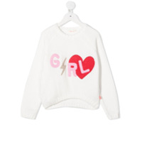 Billieblush Suéter de tricô com aplicações - Branco