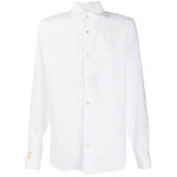 Billionaire Camisa de linho com colarinho - Branco