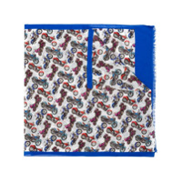 Billionaire Echarpe com estampa de moto - Branco