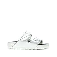 Birkenstock Sandália Arizona com salto 40mm - Branco