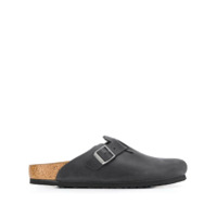 Birkenstock Sandália Boston com salto 20mm - Preto