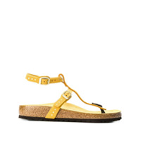 Birkenstock Sandália com aplicação de tachas - Amarelo