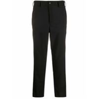 Black Comme Des Garçons Calça com recorte metálico na lateral - Preto