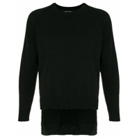 Black Comme Des Garçons Suéter com amarração lateral - Preto