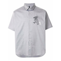 Blackbarrett Camisa com estampa de rato - Cinza