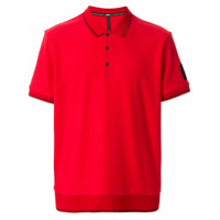 Blackbarrett Camisa polo com acabamento de listras - Vermelho