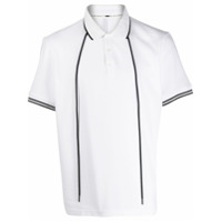Blackbarrett Camisa polo com cordão de ajuste - Branco