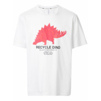 Blackbarrett Camiseta com estampa de dinossauro - Branco