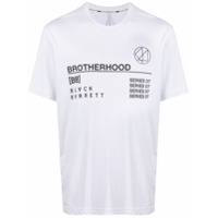 Blackbarrett Camiseta com estampa de logo - Branco