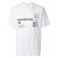 Blackbarrett Camiseta com estampa gráfica - Branco