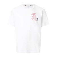 Blackbarrett Camiseta de algodão com estampa de rato - Branco