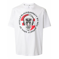 Blackbarrett Camiseta de algodão com estampa gráfica - Branco