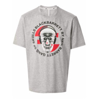Blackbarrett Camiseta de algodão com estampa gráfica - Cinza