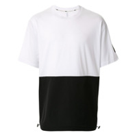 Blackbarrett Camiseta oversized color block - Branco