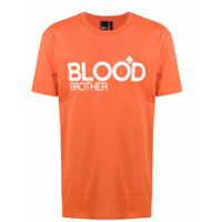 Blood Brother Camiseta Trademark com logo - Laranja