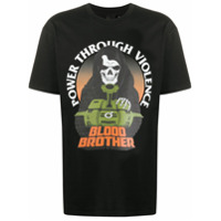Blood Brother Camiseta Violence com estampa gráfica - Preto