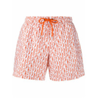 Blood Brother Shorts de banho Duke com estampa - Branco