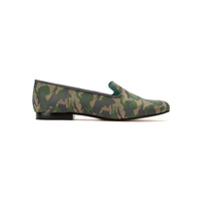 Blue Bird Shoes Loafer 'Camuflado' jacquard - Verde