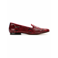 Blue Bird Shoes Loafer 'Exótico' de couro python - Vermelho