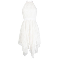 Blumarine Vestido com padronagem translúcida - Branco