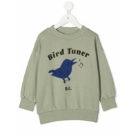 Bobo Choses Blusa de moletom Bird Tuner com decote careca - Verde