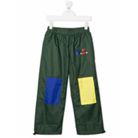 Bobo Choses Calça color block com patch - Verde