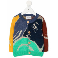 Bobo Choses Cardigan de tricô com padronagem abstrata - Verde