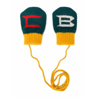 Bobo Choses Par de luvas de tricô com logo - Verde