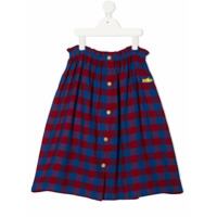 Bobo Choses Saia longa com estampa xadrez - Azul