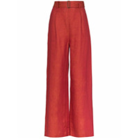 Bondi Born Calça pantalona de linho - Vermelho