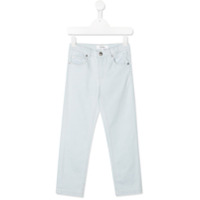 Bonpoint Calça jeans slim com cintura alta - Azul