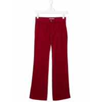 Bonpoint Calça pantalona de veludo cotelê - Vermelho