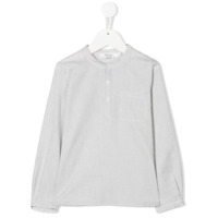 Bonpoint Camisa com estampa de grade - Branco