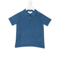 Bonpoint Camisa polo azul com detalhe de logo