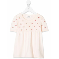 Bonpoint Camiseta com estampa de cerejas - Rosa