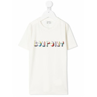 Bonpoint Camiseta com estampa de logo branca - Branco