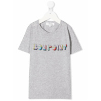 Bonpoint Camiseta com estampa de logo - Cinza