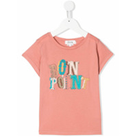 Bonpoint Camiseta com estampa de logo - Rosa
