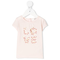 Bonpoint Camiseta com estampa Love metálica - Rosa