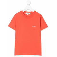 Bonpoint Camiseta laranja de algodão com logo no busto
