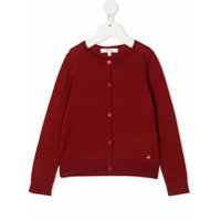 Bonpoint Cardigan com bordado de cereja - Vermelho