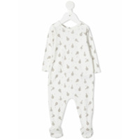 Bonpoint Pijama decote careca com estampa - Branco