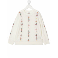 Bonpoint Suéter de tricô com cereja - Branco