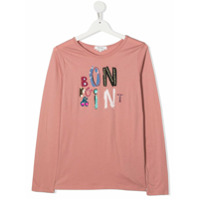 Bonpoint TEEN embellished logo T-shirt - Rosa