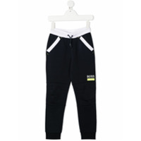 Boss Kids Calça esportiva com acabamento contrastante - Azul