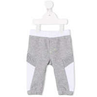 Boss Kids Calça esportiva com logo e listras - Cinza