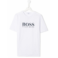 Boss Kids Camiseta com estampa de logo - Branco